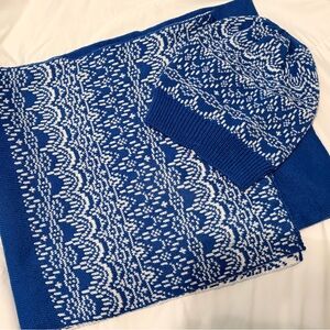 Candace Cameron Bure Knit Fair Isle Scarf & Hat